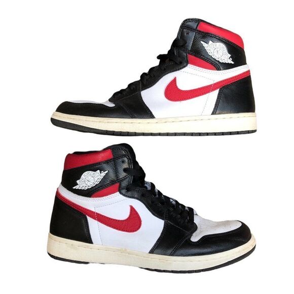 NIKE Air Jordan 1 Retro High OG 'Gym Red' Size 10 - Picture 14 of 16